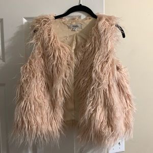 Faux fur vest